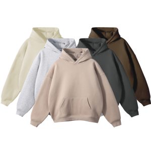 Men’s 5 Pack Oversized Cotton Pullover Hoodies – Heavyweight Blank Drop Shoulder Sweatshirts for Custom Printing & Streetwear Fashion