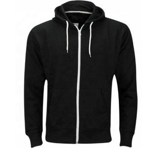 Men’s Custom Printed Zipper Hooded Sweatshirt – Premium Cotton Fleece Windproof Winter Jacket with Eco-Friendly & Quick Dry Fabric