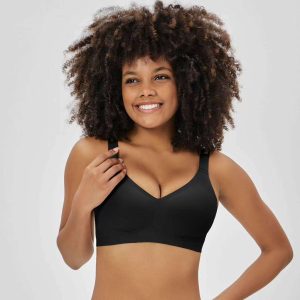 Plus Size Sexy Underwear Women Seamless Breathable Full Cup Push-Up One Piece Thin Jelly Bar Underwire Nylon Soft Bra Letters