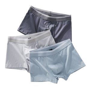 Men’s 3 Pack Cotton Modal Boxer Briefs – Breathable Stretch Underwear with Quick Dry Comfort & Soft Knitted Fabric