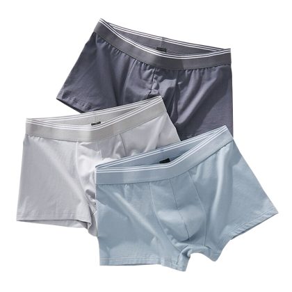Men’s 3 Pack Cotton Modal Boxer Briefs – Breathable Stretch Underwear with Quick Dry Comfort & Soft Knitted Fabric