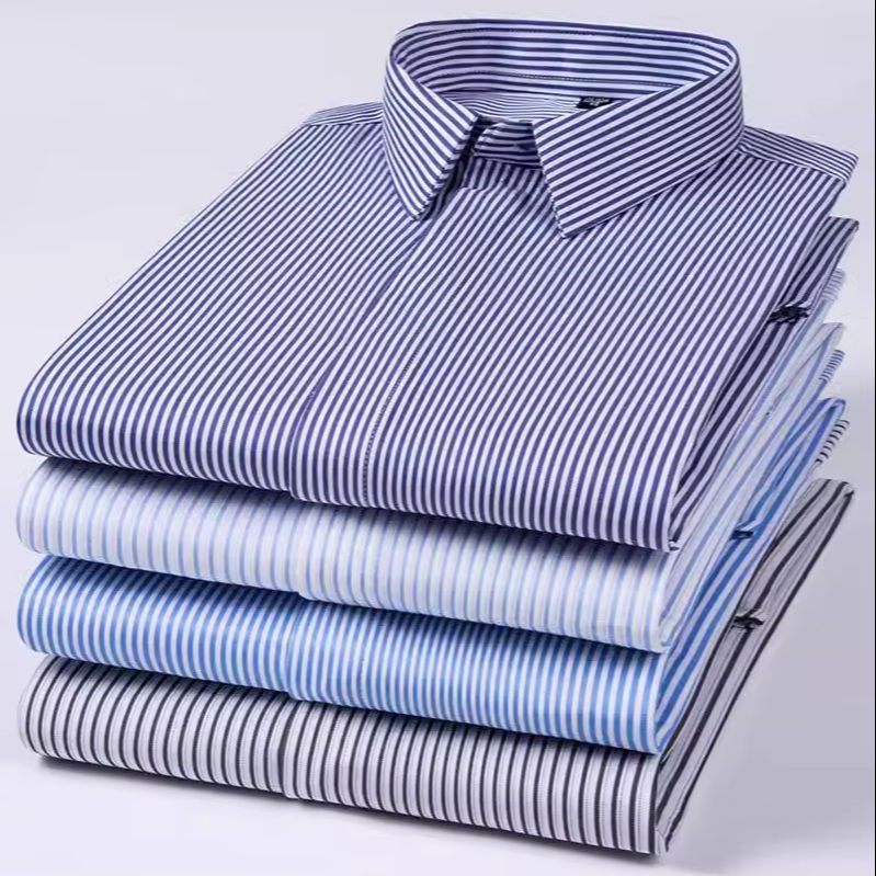 Men’s 4 Pack Premium Modal Dress Shirts – Slim Fit Wrinkle-Free Business Long Sleeve Shirts