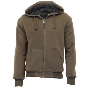 Men’s Premium Zip-Up Hoodie – Cotton Fleece Winter Sweatshirt with Windproof, Anti-Pilling & Quick Dry Performance Fabric