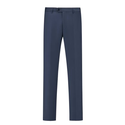 Men’s Tailored Corporate Dress Pants – Straight Fit Formal Trousers with Premium Worsted Wool Blend Fabric, Flat Front Design, Breathable Comfort & Zipper Fly Closure